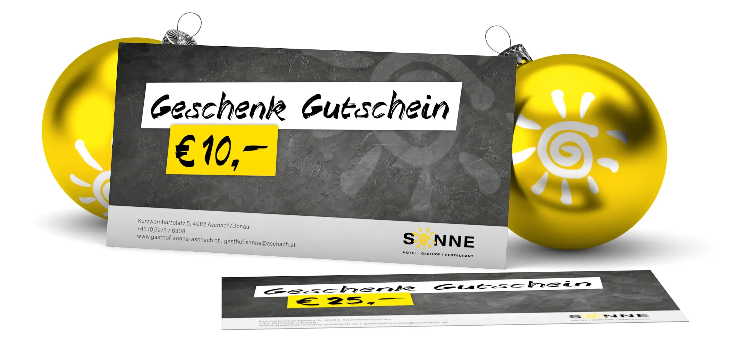 Geschenk-Gutscheine der Sonne Geschenk-Gutscheine der Sonne