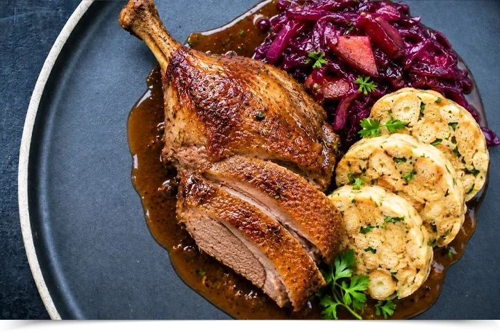 knusprige Gans feine Ente